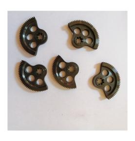 Fan shaped gear