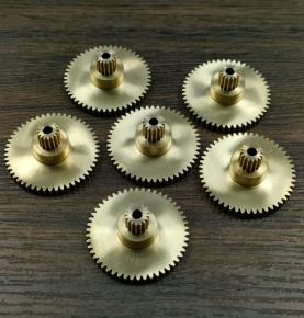 Tin bronze double spur gear