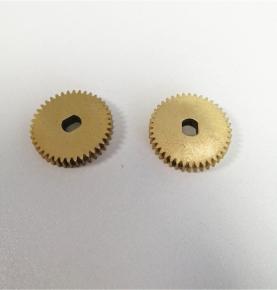 Brass gear with waist hole